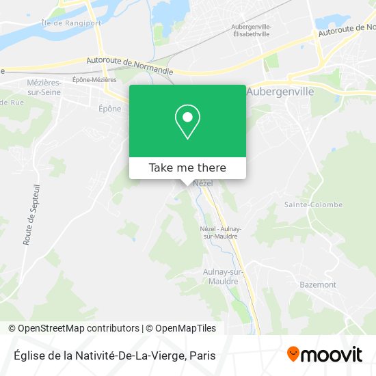 Mapa Église de la Nativité-De-La-Vierge