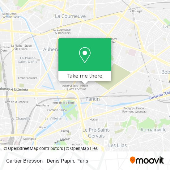 Cartier Bresson - Denis Papin map