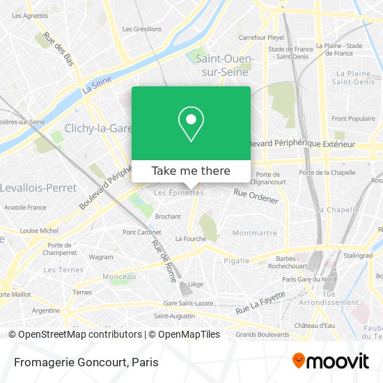 Fromagerie Goncourt map