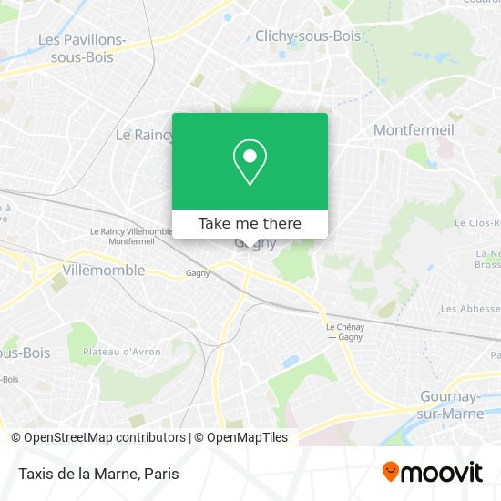 Mapa Taxis de la Marne