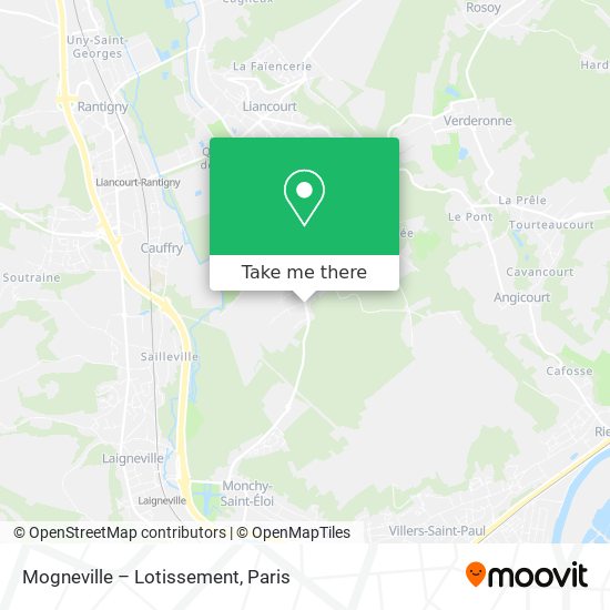 Mogneville – Lotissement map