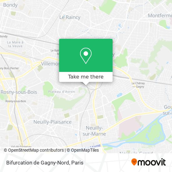 Mapa Bifurcation de Gagny-Nord