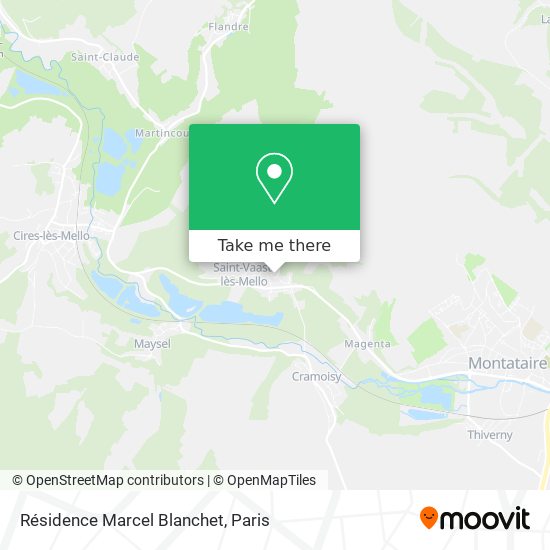Mapa Résidence Marcel Blanchet