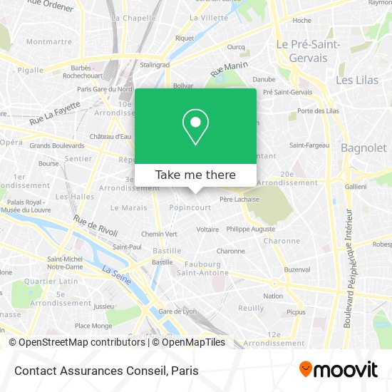 Contact Assurances Conseil map