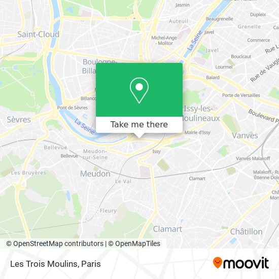 Les Trois Moulins map