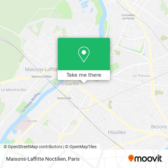 Maisons-Laffitte Noctilien map