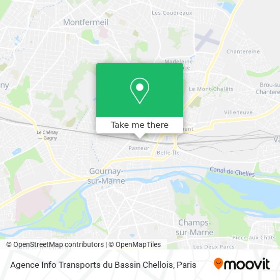 Mapa Agence Info Transports du Bassin Chellois