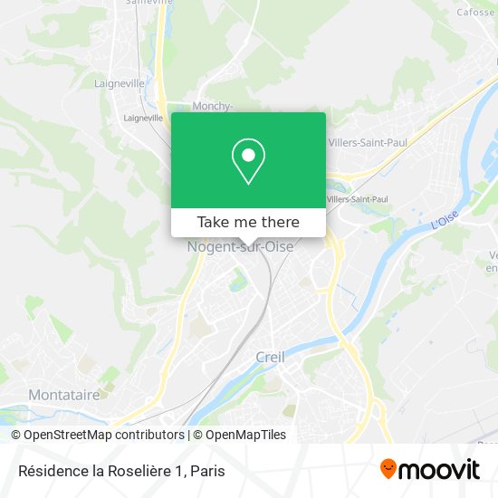 Résidence la Roselière 1 map