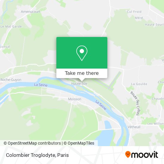 Colombier Troglodyte map