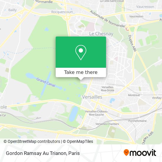 Mapa Gordon Ramsay Au Trianon