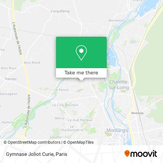 Gymnase Joliot Curie map