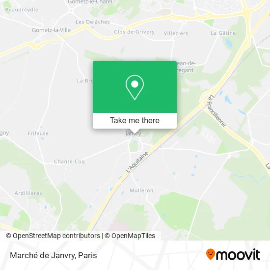 Marché de Janvry map
