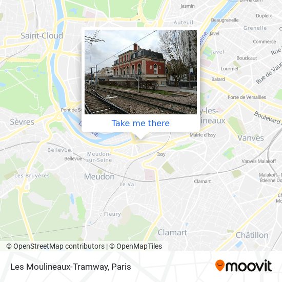 Les Moulineaux-Tramway map