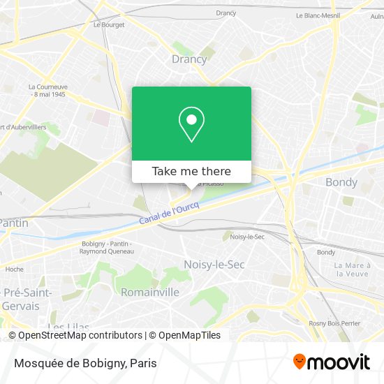 Mosquée de Bobigny map