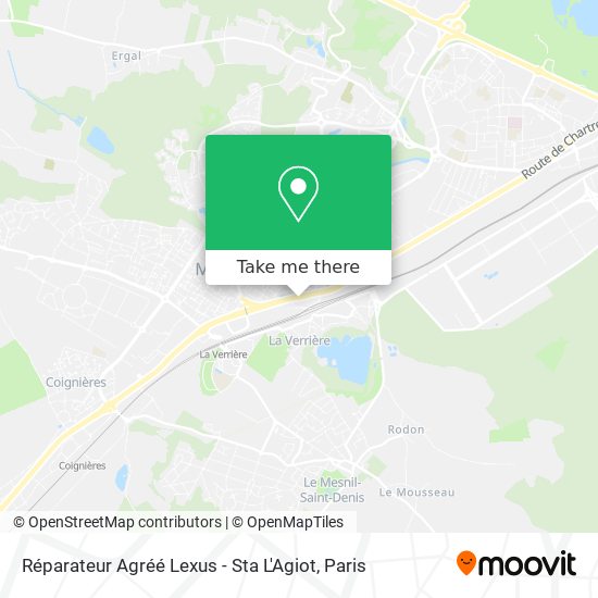 Réparateur Agréé Lexus - Sta L'Agiot map