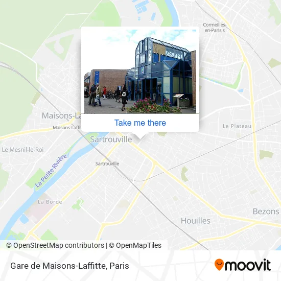 Gare de Maisons-Laffitte map