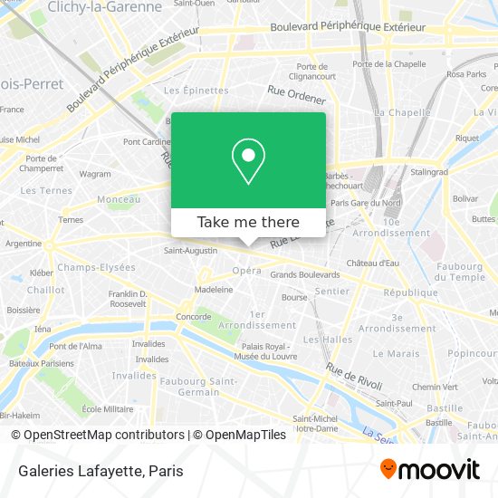 Mapa Galeries Lafayette