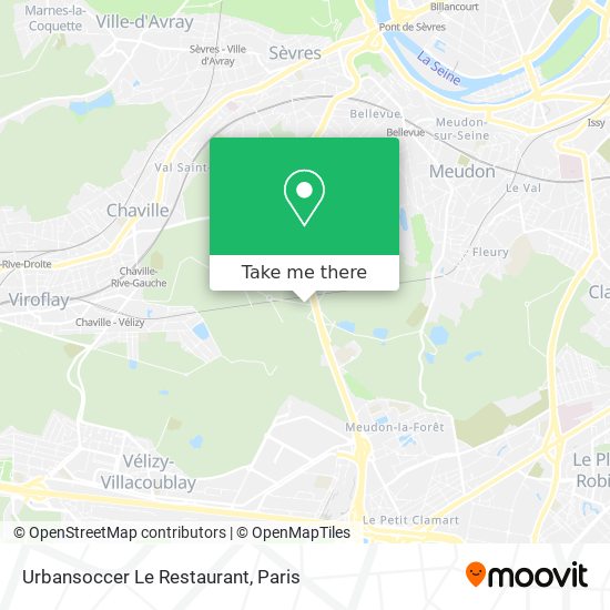 Urbansoccer Le Restaurant map