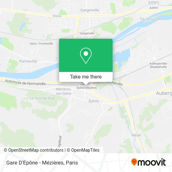 Gare D'Epône - Mézières map