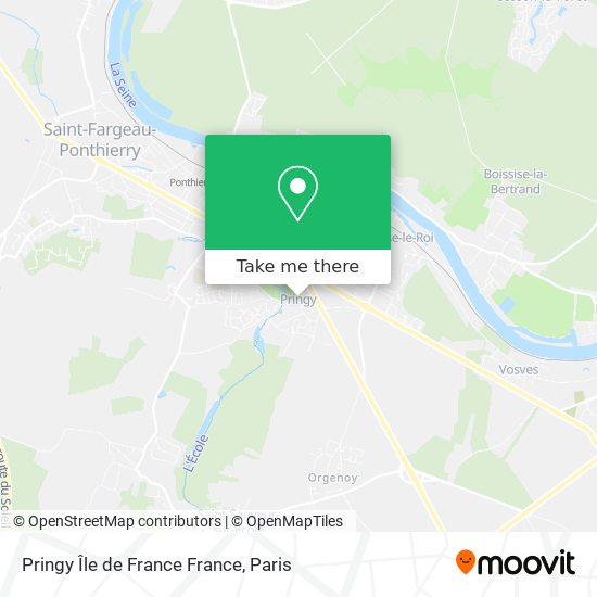 Pringy Île de France France map