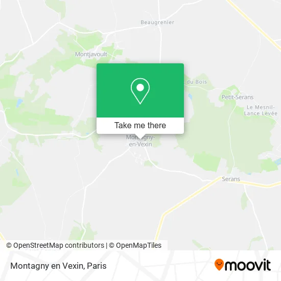 Montagny en Vexin map
