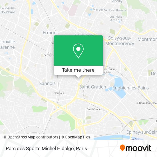 Mapa Parc des Sports Michel Hidalgo