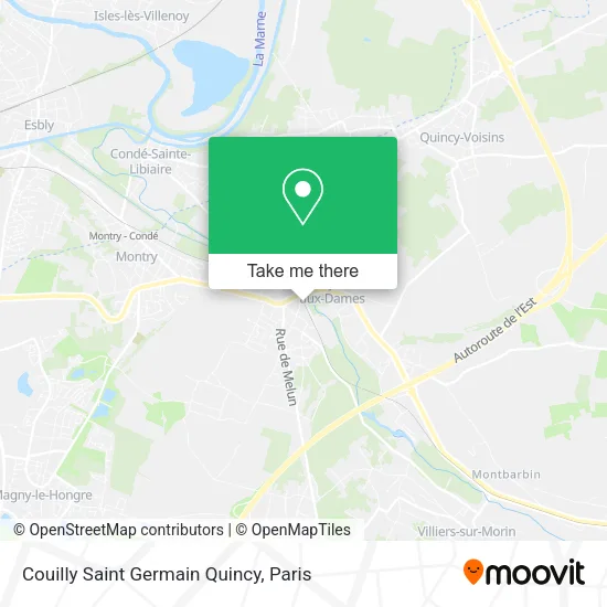 Couilly Saint Germain Quincy map