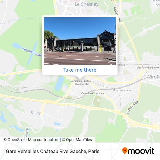 Gare Versailles Château Rive Gauche map