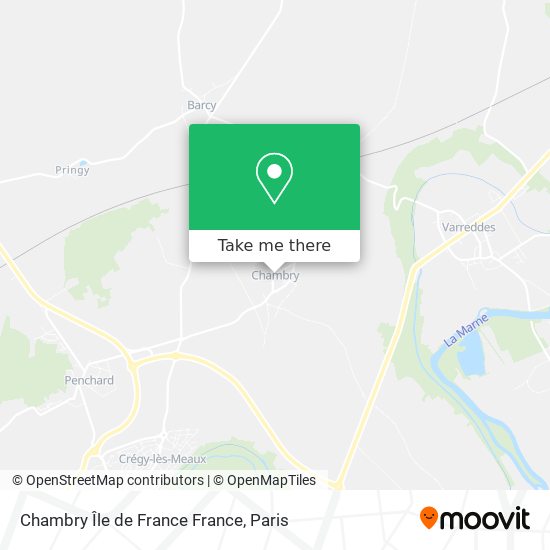 Mapa Chambry Île de France France