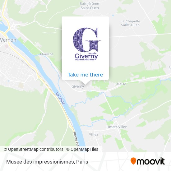 Musée des impressionismes map