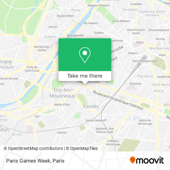 Mapa Paris Games Week