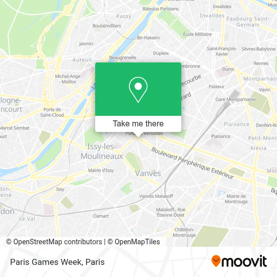 Paris Games Week map