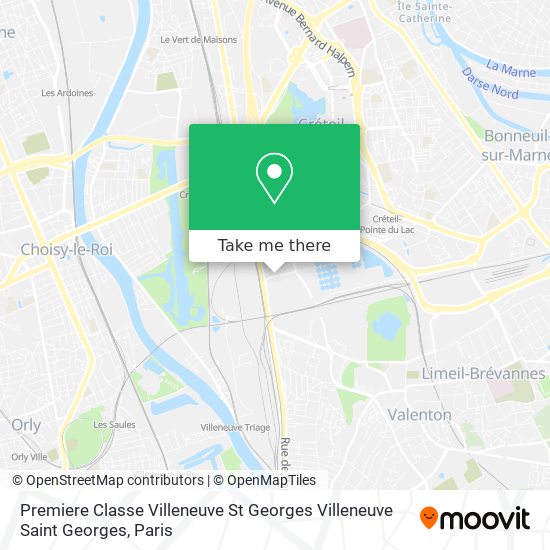 Premiere Classe Villeneuve St Georges Villeneuve Saint Georges map