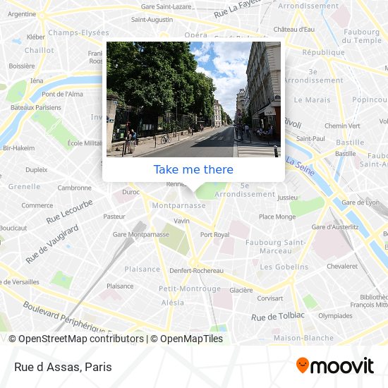 Rue d Assas map