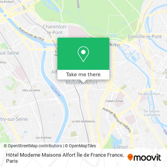 Mapa Hôtel Moderne Maisons Alfort Île de France France