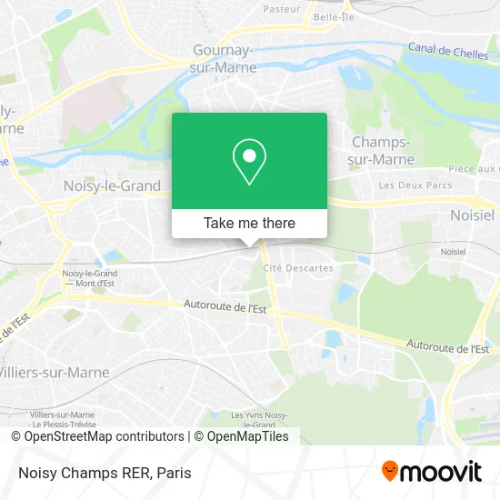 Noisy Champs RER map