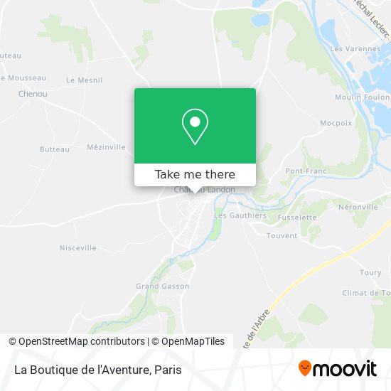 La Boutique de l'Aventure map