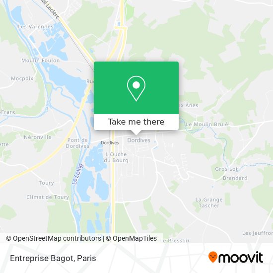 Entreprise Bagot map