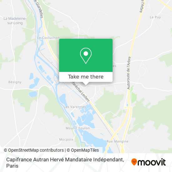 Capifrance Autran Hervé Mandataire Indépendant map