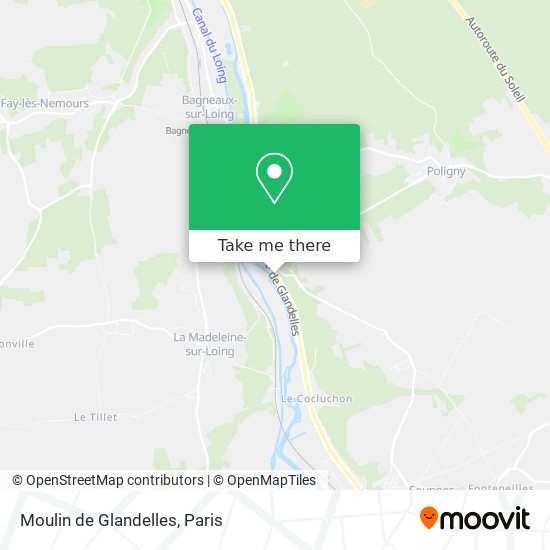 Moulin de Glandelles map