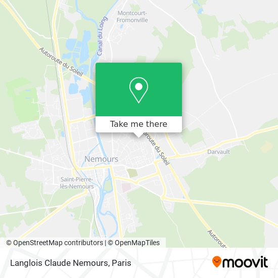 Langlois Claude Nemours map