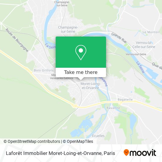 Laforêt Immobilier Moret-Loing-et-Orvanne map