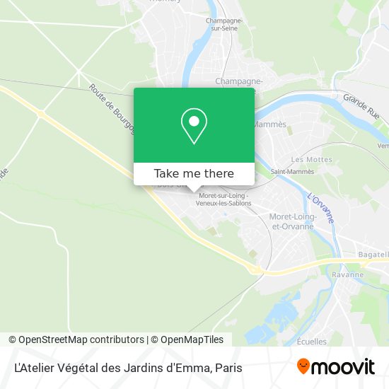 Mapa L'Atelier Végétal des Jardins d'Emma