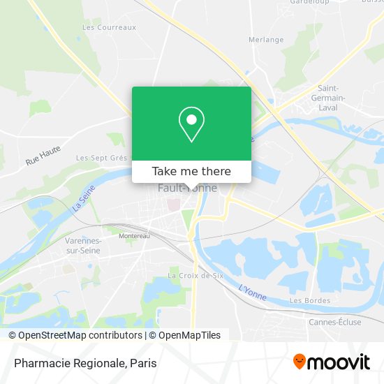 Pharmacie Regionale map