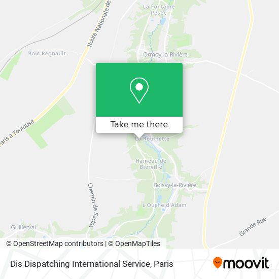 Dis Dispatching International Service map