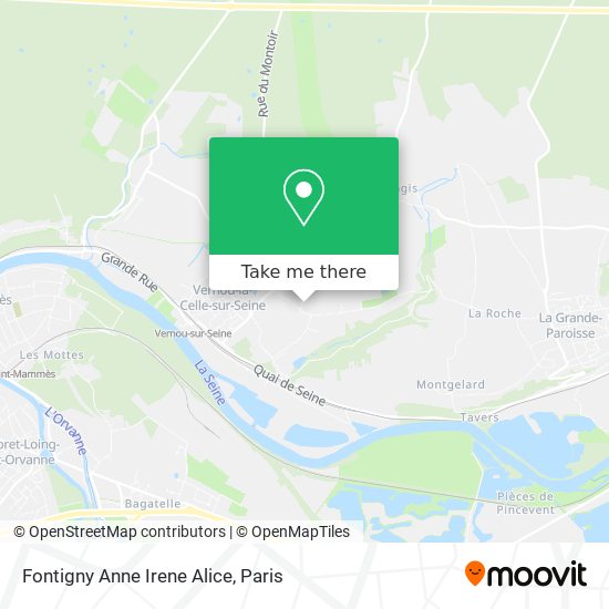 Fontigny Anne Irene Alice map