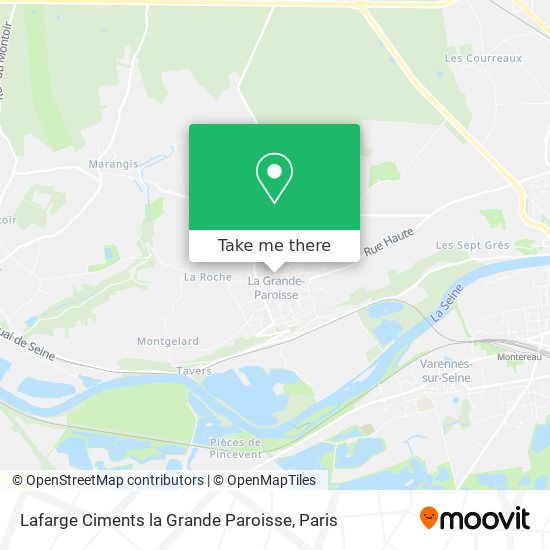 Mapa Lafarge Ciments la Grande Paroisse