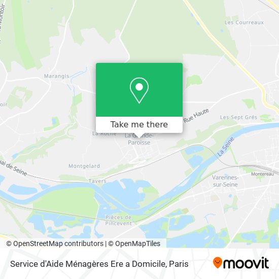 Service d'Aide Ménagères Ere a Domicile map