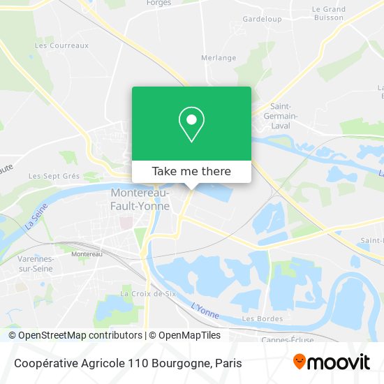 Coopérative Agricole 110 Bourgogne map