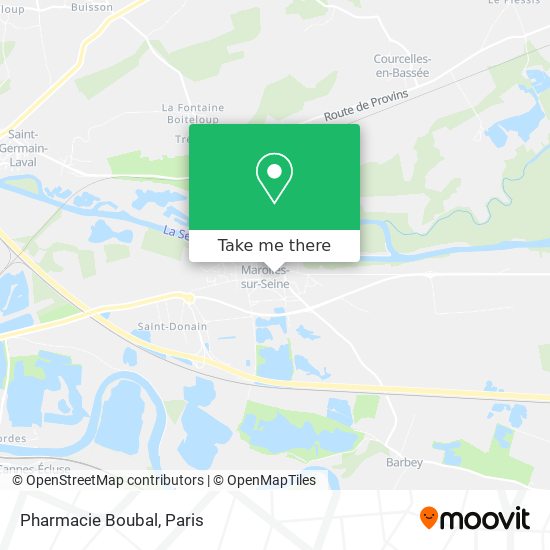 Mapa Pharmacie Boubal